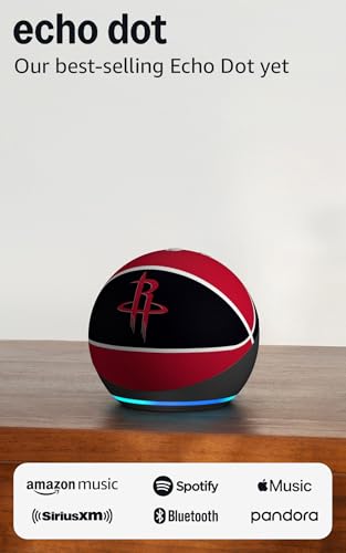 Image of Amazon Echo Dot (newest model) | Officially Licensed NBA Limited-Edition | Houston Rockets
