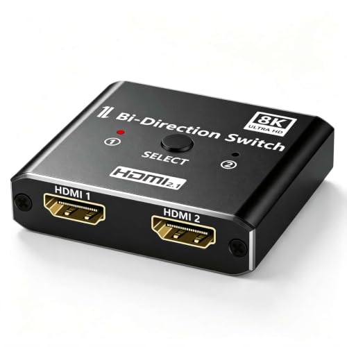 8K HDMI 4入力2出力 HDMI 2.1 4K@120Hz切替器 音声分離 Amazon | HDMI 2.1 切替器 8K@60Hz/ 4K@120Hz 2入力1出力 / 1入力2出力