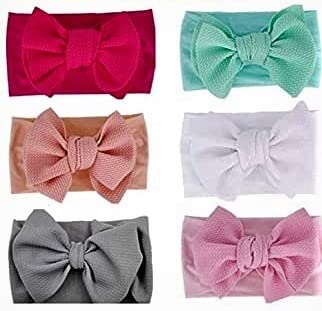 RedChimes Fancy Stylish Headband Ribbon Baby Bow Band for Baby Girls and Kids Elastic Hairband Set of 6 (Multicolor) (B0BSWQSGJV) Amazon Price History, Amazon Price Tracker