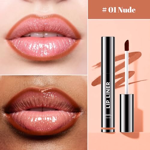 Image of Lip Stain - Long Wear Tattoo Lip Liner, Waterproof & Transfer-proof Peel Off Lip Stain with Matte Finish, Lip Tint For All Skin Types, Gifts for Women(Nude)