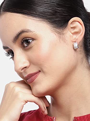 American Diamond Drop Earrings Style 4