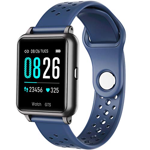 jpantech Smartwatch, sporthorloge, activiteitstracker, fitnessarmband, stappenteller, hartslagmeter, calorieverbruik, IP67 waterdicht, groot kleurendisplay