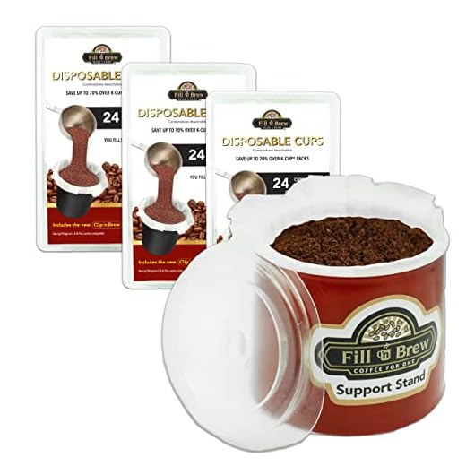 Fill 'n Brew Individual Disposable Coffee Pods for K-Cup Keurig Coffee Machines (72 cups), 3 pack