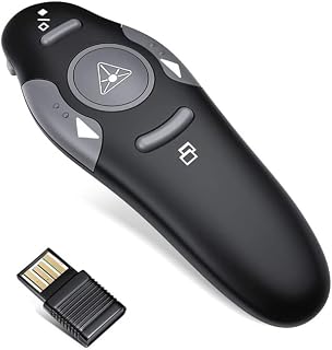 HUACAM DGF-22 RF 2.4GHz Wireless USB PowerPoint PPT Presenter Remote Control Wireless Presentation Presenter Mouse With Pointer LED Light