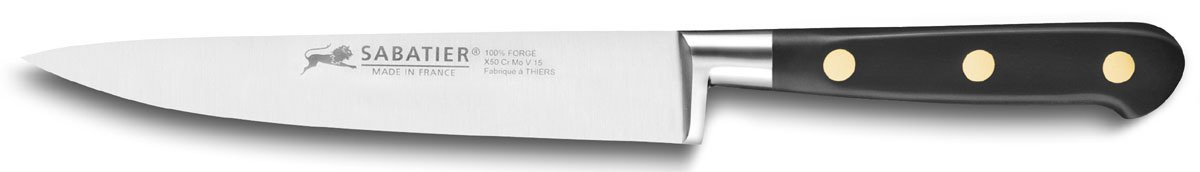 LION SABATIER 712280 Idéal Couteau à Filet de Sole Forgé 15 cm, Argent