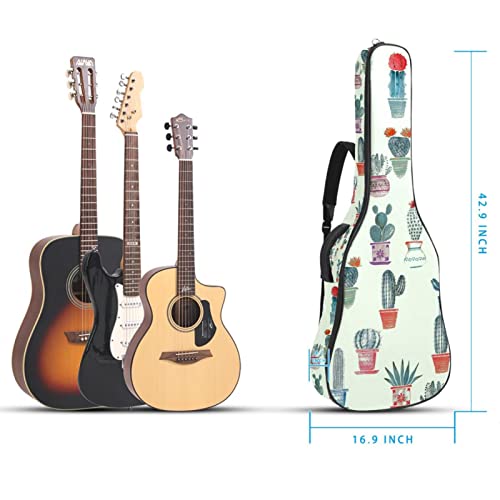 Housse imperméable pour guitare acoustique avec double bandoulière et poche Motif fleurs, Multicolore 03., 42.9×16.9×4.7… - Les Beatles, Paul McCartney, John Lennon, RIngo Starr, George Harrison Housse imperméable pour guitare acoustique avec double bandoulière et poche Motif fleurs, Multicolore 03., 42.9x16.9x4.7… – Image 6