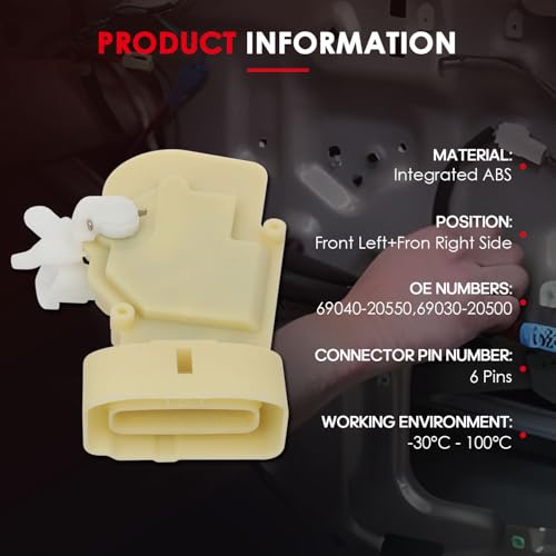 Image of CCIYU Door Lock Actuator Front Left+Front Right For Toyota Celica 2000-2005 | Door Lock Latch Actuator replaces for 69040-20550,69030-20500,2PCS