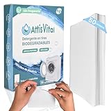 Detergente en Tiras Ecológico para Lavadora AttisVital | Fórmula Concentrada | Limpieza Profunda Suavidad y Protección Textil | Biodegradable, Sin Fragancia Química | Hasta 50 Lavados (Sin fragancia)