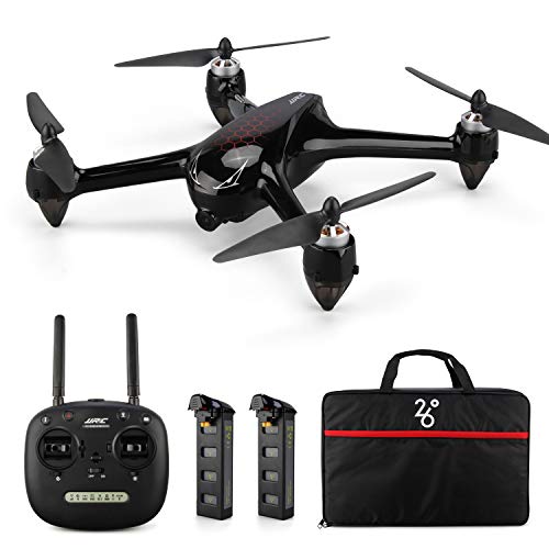 INKPOT JJRC JJPRO X8 GPS Drone con cámara Gran Angular 1080P HD Quadcopter Punto de interés Vuelo, Una tecla de Regreso a casa, Motor sin escobillas, 18 + 18 Minutos de Vuelo, Bolso Adjunto