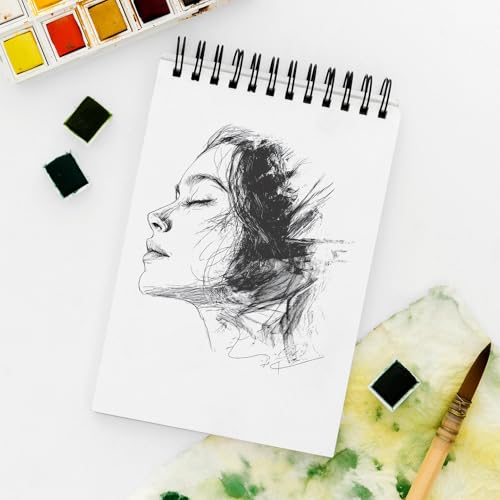 Image of DAZO Sketch Book, 140 GSM, 50 Sheets, Ultra Premium Series, Spiral Bound, Cartridge Paper (A4)