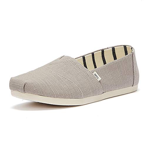 TOMS Womens Alpargata Slip On Flats Casual - Grey