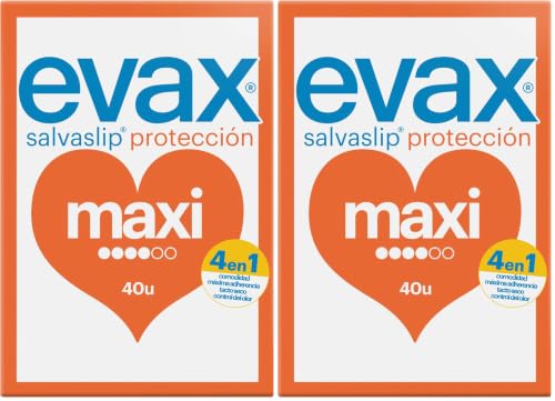 Miniatura 8 de Evax Salvaslip Maxi, 40 Unidades, Siéntete Fresca y Limpia Durante Todo el Día (Paquete de 2)