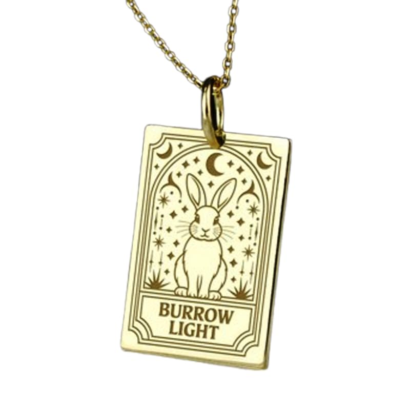 Pendentif lapin argent plaqué or fini les bijoux ternes et fragiles