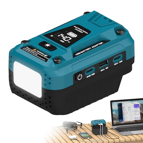 140W USB Battery Charger Adapter Compatible with Makita 18V Battery
