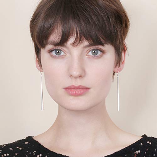 Vintage Long & Thin Metal Bar Basic Dangle Drop Earrings For Women #TOP2