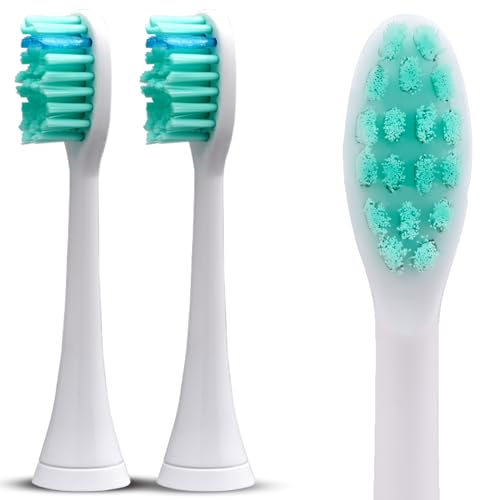 Cepillo de dientes sónico Silodent | Cabezales con cerdas antisépticas para cepillo dental premium Champagne con 5 programas y estuche de viaje | Cabezales de cepillo compatibles con Philips Sonicare