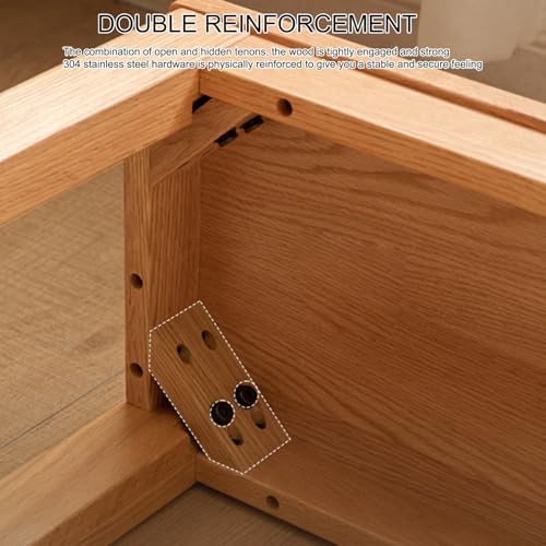 Banco de madera maciza rústica para mesa de comedor y pasillos largos 6