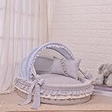 [JUI3N] 犬 ベッド あったか 猫 冬 ペットベッド 洗える ドーム 犬 ふわふわ 中型犬 M 猫 グレー うさぎ おしゃれ ペットハウス ペット ハウス 超小型犬 手洗い 保温防寒 ぐっすり眠れる オールシーズン用 プレゼント 母の日 父の日