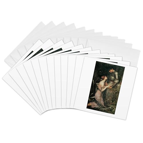 Cartes de vœux Lamia John William Waterhouse 3dRose lot de 12 à offrir aux artistes