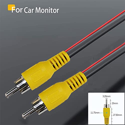 yolvinuo 6M RCA Video Extension Cable,AV Cable for Parking View Camera Connection to auto monitor or navigation. 20FT Connecting Cable with Red Detection Wire Trigger (6M/20FT) - Image 3