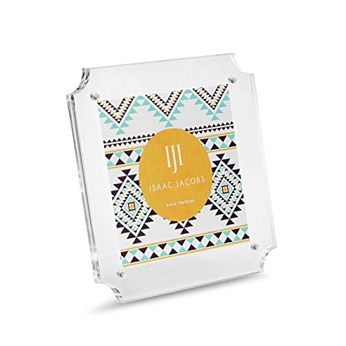 Isaac Jacobs Magnetic Cut-Out Edge Acrylic Frame (4x4)