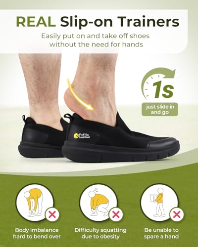 FitVille Plantar Fasciitis Shoes for Men Extra Wide Orthopedic Shoes for Foot Pain Relief - BriskWalk3