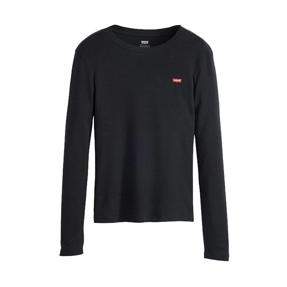Levi's Essential Housemark koszulka damska z długim rękawem, Caviar, XL