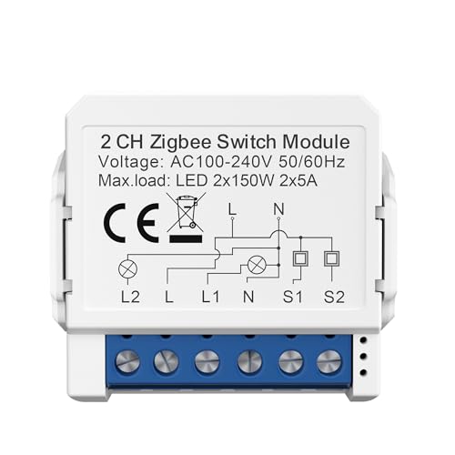 Interrupteur éclairage contrôle bidirectionnel ZigBee pour va-et-vient salon