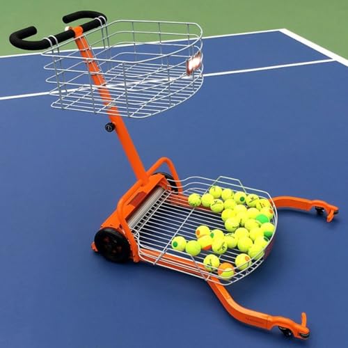 Carrello automatico per raccogliere palline da tennis – raccoglie e contiene fino a 290 palline per un uso efficiente sul campo da tennis