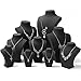 Friggqwe Fashion Enthusiasts Jewelry Display Bust, Black 3-Dimensional Necklace Mannequin Holder Stand for Retail Stores and Trade Shows Modern and Minimalist(21.5 * 11 * 31.5cm)