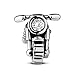 Tinysand - Loisirs Moto Charm homme graçon en Pur Argent 925 Sterling, Compatible avec Bracelets de Pandora Stytle