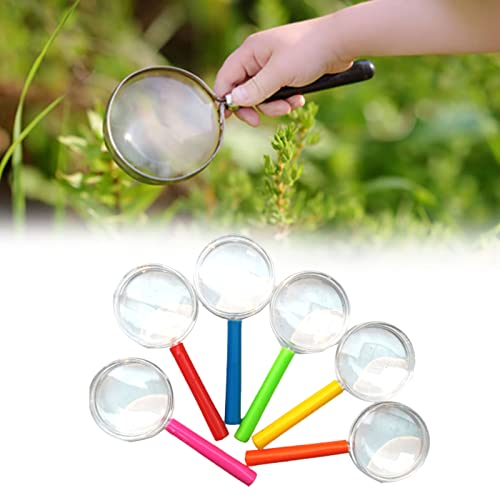 Lupa Niños Portátiles Lupa Infantil Explorador Coloridas Lupas de Plastico de Mano,Lupas plásticas de Mano para niños,Juego de Lupas Infantiles,Lupas de Plástico de Regalo Niños,Lupa Coloridas,6PCS