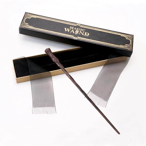 Image of Ron Magic Wand with Box Premium Polyresin Metal Core Collectible with Card and Ticket Cum Cosplay Accessory