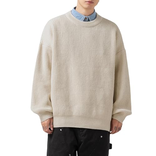 Pull en tricot à aiguille épaisse homme pour un style décontracté au quotidien en hiver