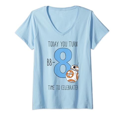 T-shirt BB-8 anniversaire 8 ans pour femme fan de Star Wars cadeau idéal
