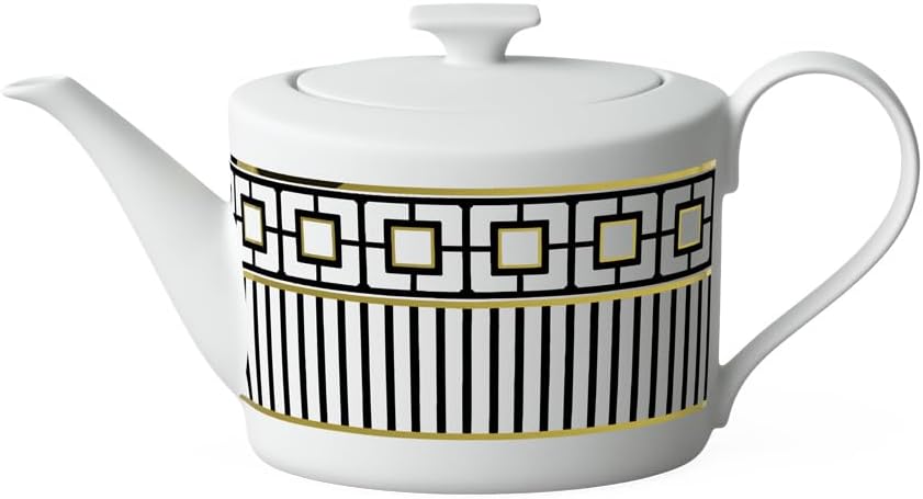MetroChic coffee/teapot, 1.2 l, white/black/gold