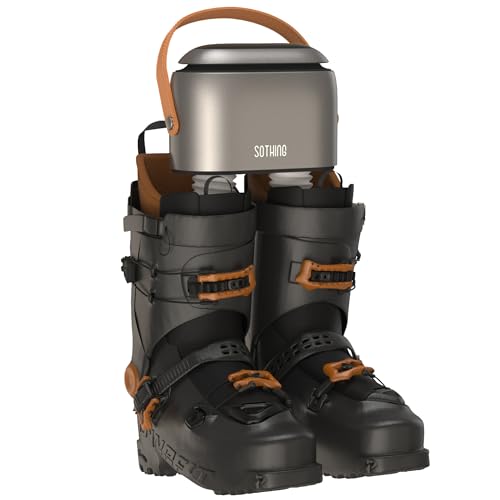 SOTHING Portable Ski Boot Dryer with Ozone Freshness, 95W Rapid Drying, 3 Heat Levels, 1–9H Timer, Smart Touch Panel, Retractable Hoses & Triple Safety Protection for Boots, Shoes, Socks & Gloves