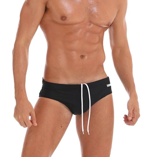 JOCKMAIL Mens Swim Briefs Underwear Rise Quick Dry Mens Beach Briefs Low