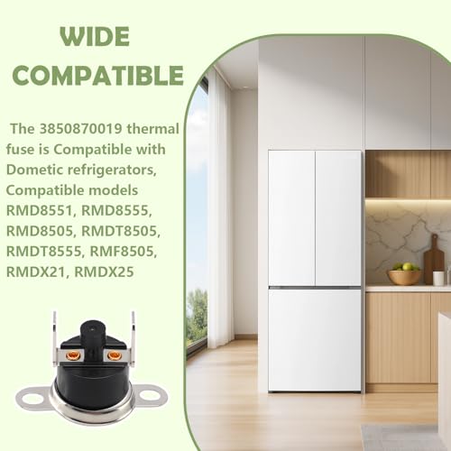 Image of 3850870019 Manual Reset Thermostat Thermal Fuse Compatible with Dometic RV Refrigerators Replace 958530285