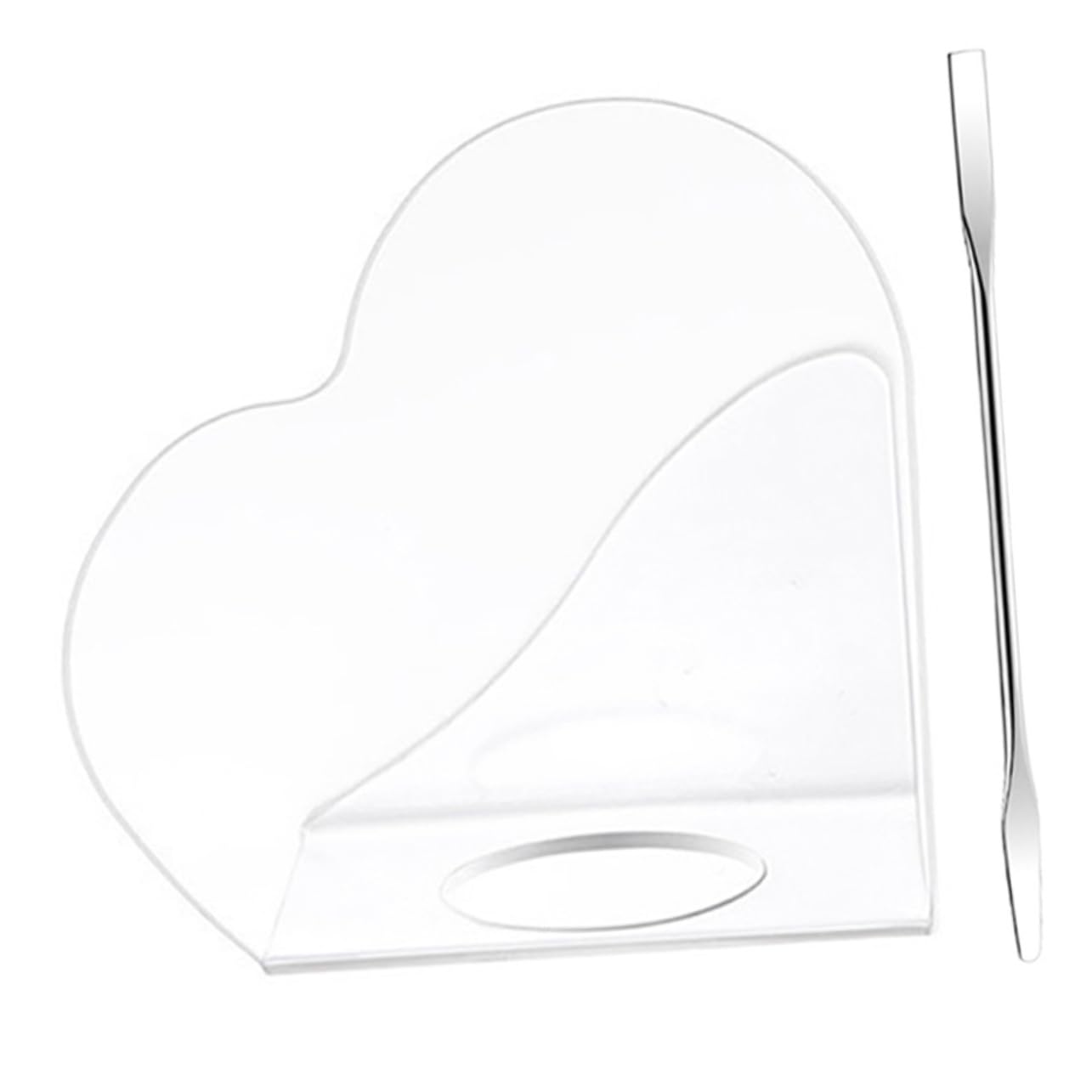 PLAFOPE Acrylic Foundation Mixing Palette with Metal Spatula for Nail Art Makeup