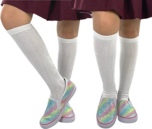 Image of ToBeInStyle Women's Pack of 6 or 12 Knee High Socks