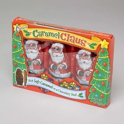 DDI 1758150 Caramel Claus Chocolate Candy 3 Pack