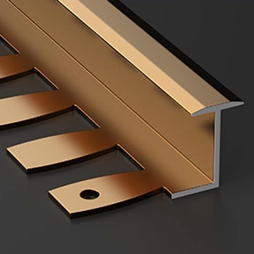 Bande de Transition de Sol, Nez de Marche, Bandes de seuil de 270 cm de Long pour carrelage à stratifier, Garniture de Tapis découpable pour Robot de Balayage de Cuisine Domestique