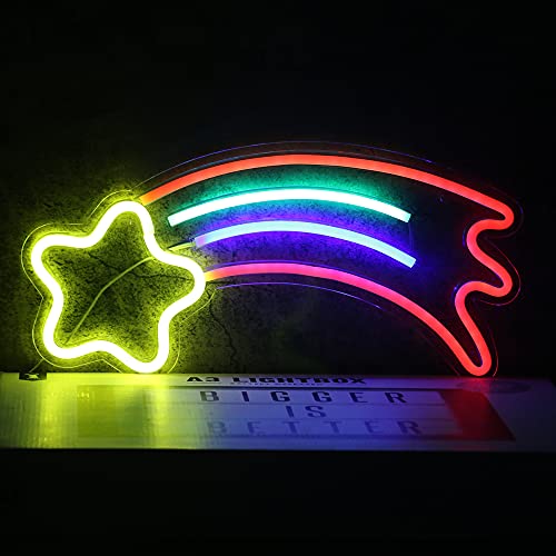 Image of 5V White Love LED Neon Sign Christmas Wedding Party Decoration Wall Lamp USB Powered Children Bedroom Night Light (Meteor)