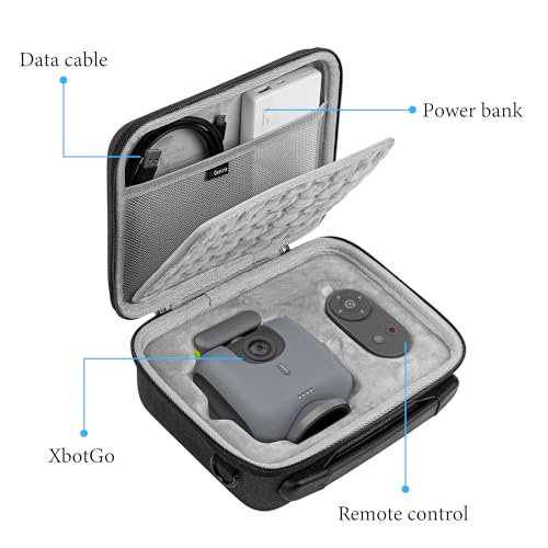 Housse de transport compatible avec XbotGo GEEKRIA étui de protection gris