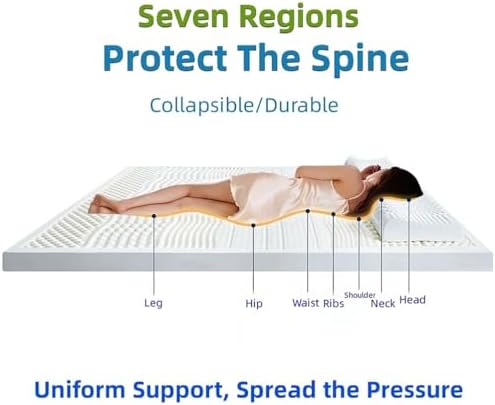 Organic Natural Latex Mattress - Eco-Friendly Cover, Family Size, 3 cm Thickness, Ideal for Twin, Full, & Double Beds - Premium Comfort & Support，120 * 200cm