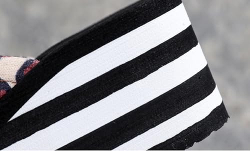 Women's Fashion Leopard Print Platform Flip Flop Sandal Slides Striped Comfortable Sandals with Anti-Slip Sole3