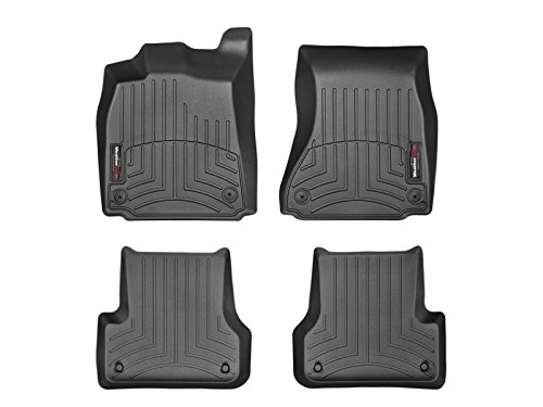 WeatherTech Custom Fit FloorLiner - 445641-443742 - 1st & 2nd Row (Black)