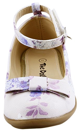 The Doll Maker Side Fringe Ankle Strap Flat2