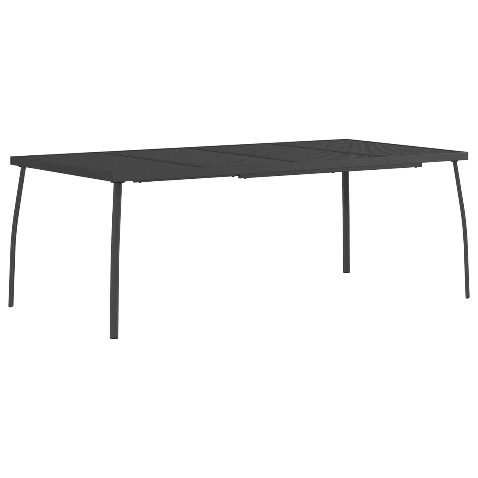 Genérico Conjunto de Comedor 7 uds. Antracita Acero,Mobiliario,Conjuntos de Muebles,200 x 100 x 72 cm-3422864
